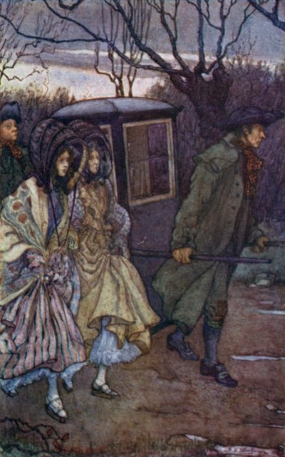 Ilustración para Cranford de la Sra. Gaskell de Mary V. Wheelhouse